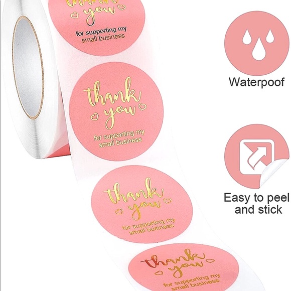 NEW Poshmark Packages "Thank You!" Shipping Supplies - 250 1" Round Stickers - Picture 2 of 6